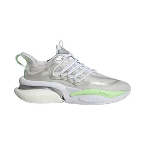 adidas Alphaboost V1 Cloud White Silver Metallic Green Spark (IG3727)