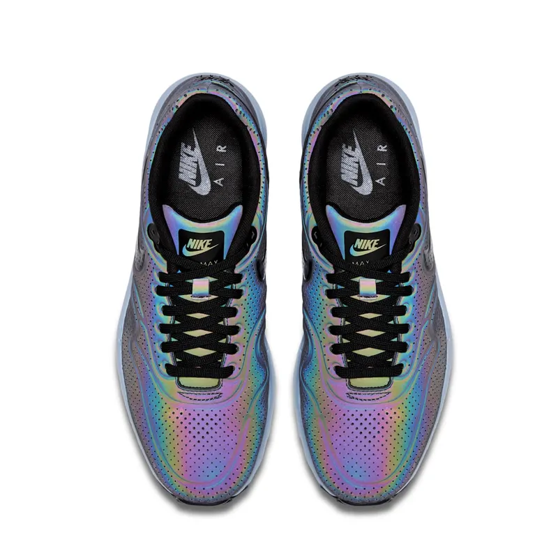 Nike Air Max 1 Ultra Moire Iridescent Deep Pewter/Black-Porpoise (777428-200)