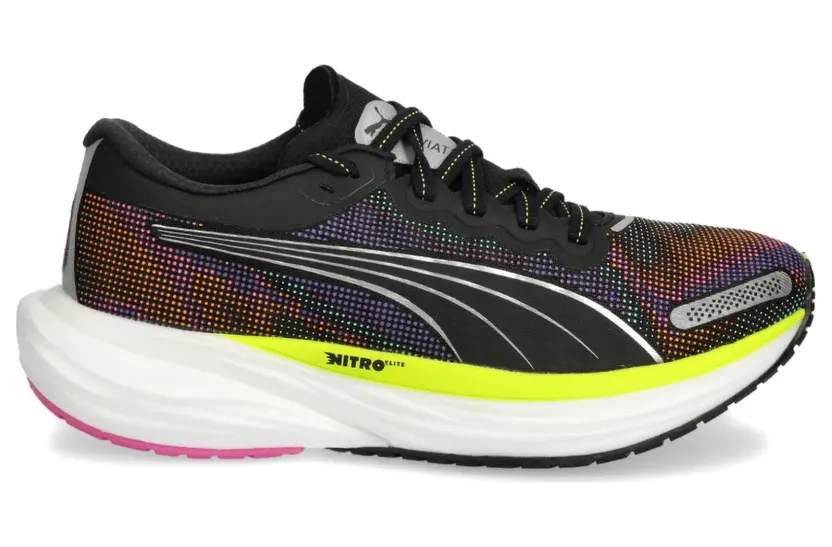 Puma Deviate Nitro 2 Psychedelic Rush Damen Laufschuhe, schwarz, Größe 38 (380077)