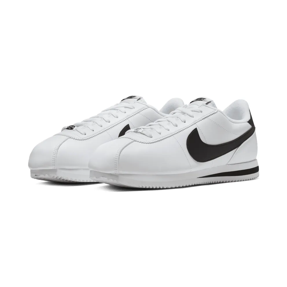 Nike Cortez Basic Leather White Black (2017) White/Metallic Silver-Black (819719-100)