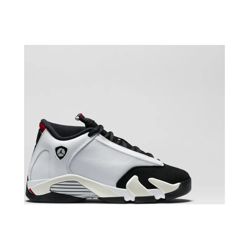 Jordan 14 Retro Black Toe 2014 (GS) White/Black/Varsity Red (654963-102)
