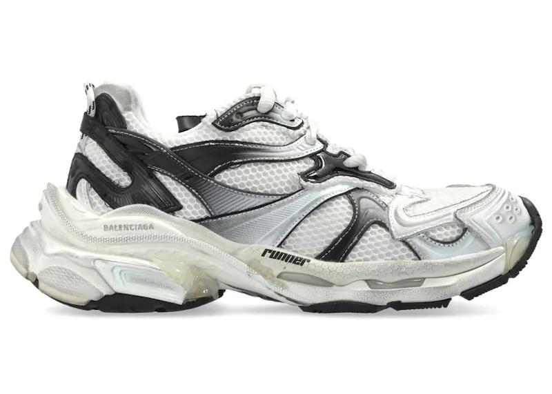 Balenciaga Runner 2.0 Gradient White Black (779066 WRN2G 9010)