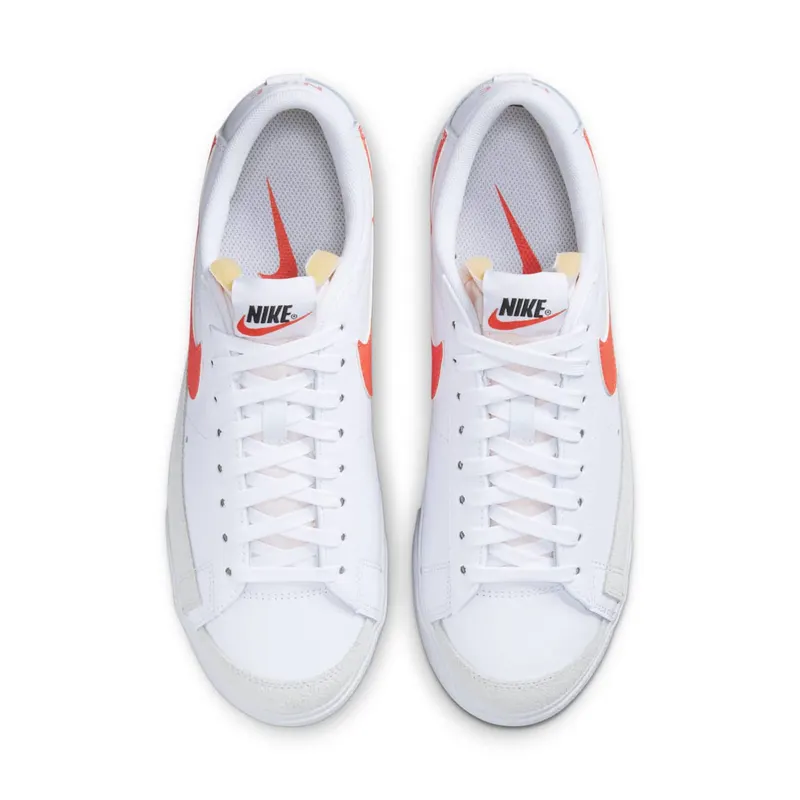 Nike Blazer Low Platform White Summit White Black Orange (DJ0292-104)