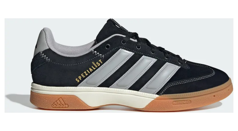 adidas Spezialist Indoor Core Black Grey Two Gold Metallic (JS1719)