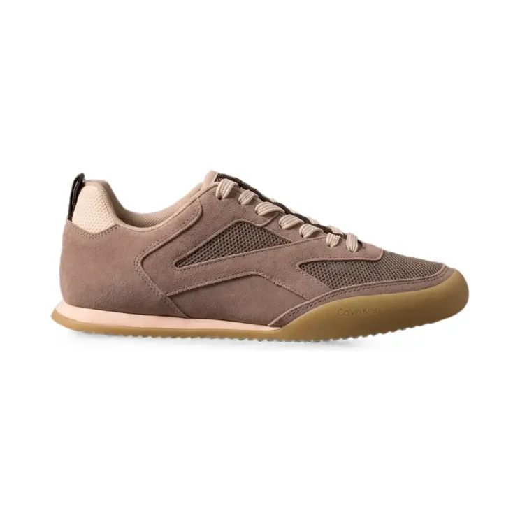 Calvin Klein Kayla met mesh inzetstuk en vlakken “Brown” (HW0HW031000LQ)