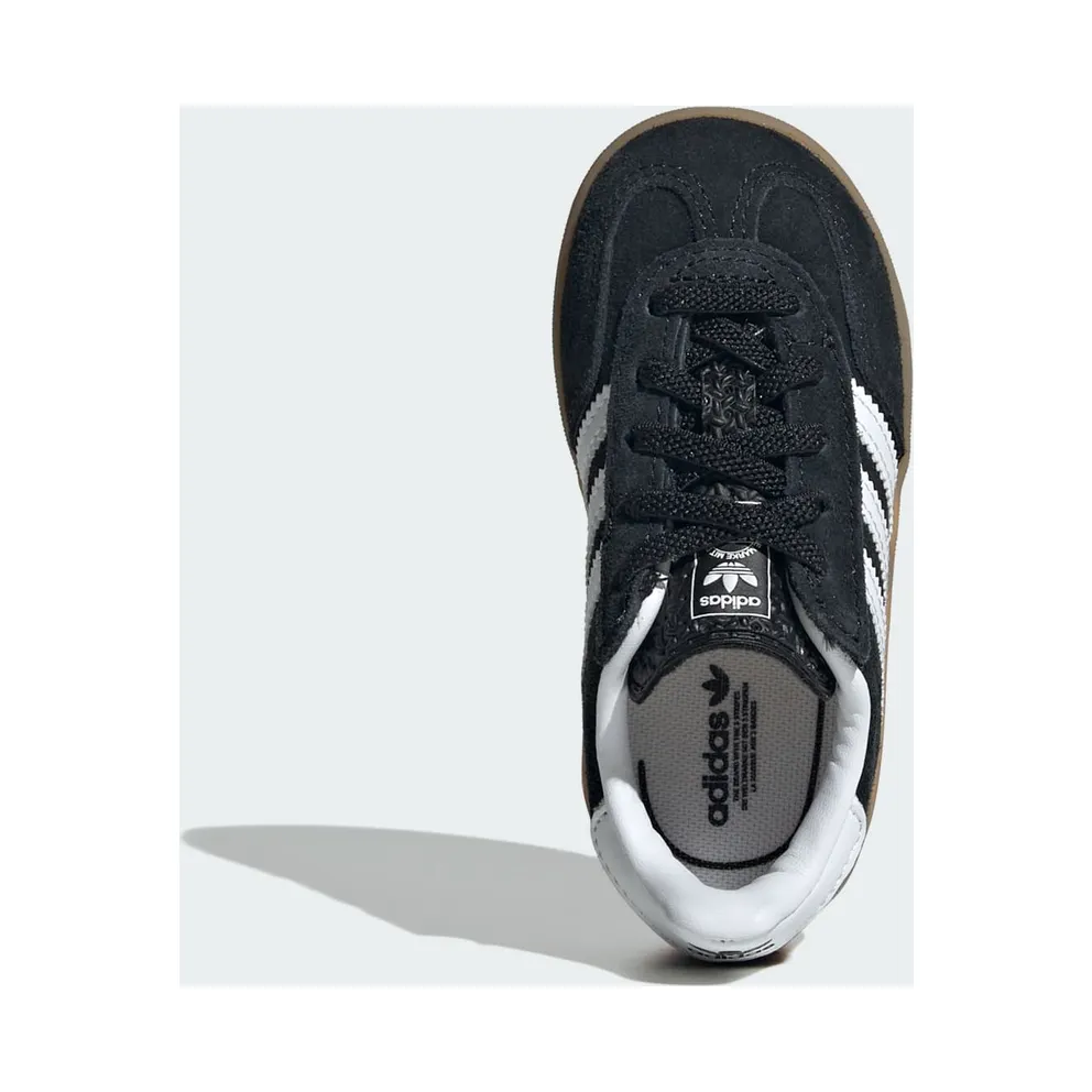 adidas Gazelle Indoor Comfort Closure Black White Gum (IH9131)