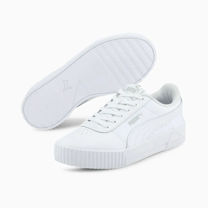PUMA Carina L Youth White/Gray Violet (370677-19)