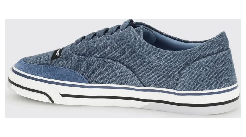 Dolce & Gabbana DG Sailing Sneakers In Linen Blend Canvas Gnawed Blue (CS2399A03328S980) (2)