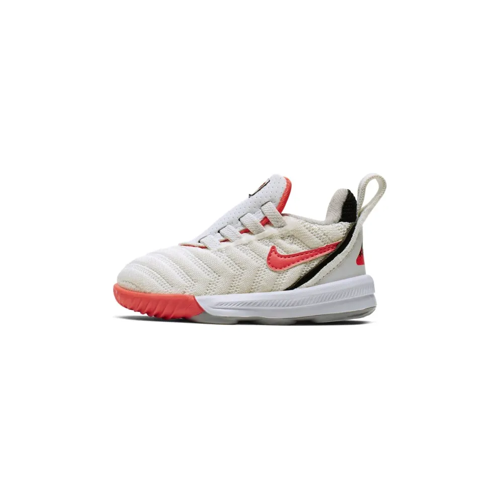 Nike LeBron 16 Whte Hot Lava (TD) White/Hot Lava-Flat Silver (CK3950-100)