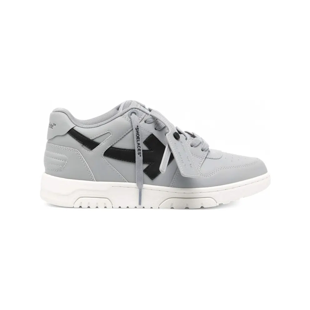 OFF-WHITE Out Of Office OOO Low Tops Grey Black (OMIA189S24LEA0080910)