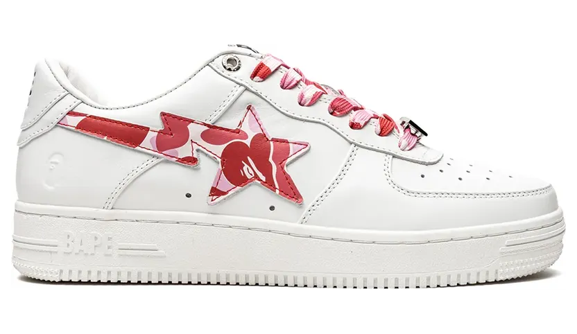 A BATHING APE® Bape Sta Sneakers – Weiß (0ZXSHM191045GPKX)