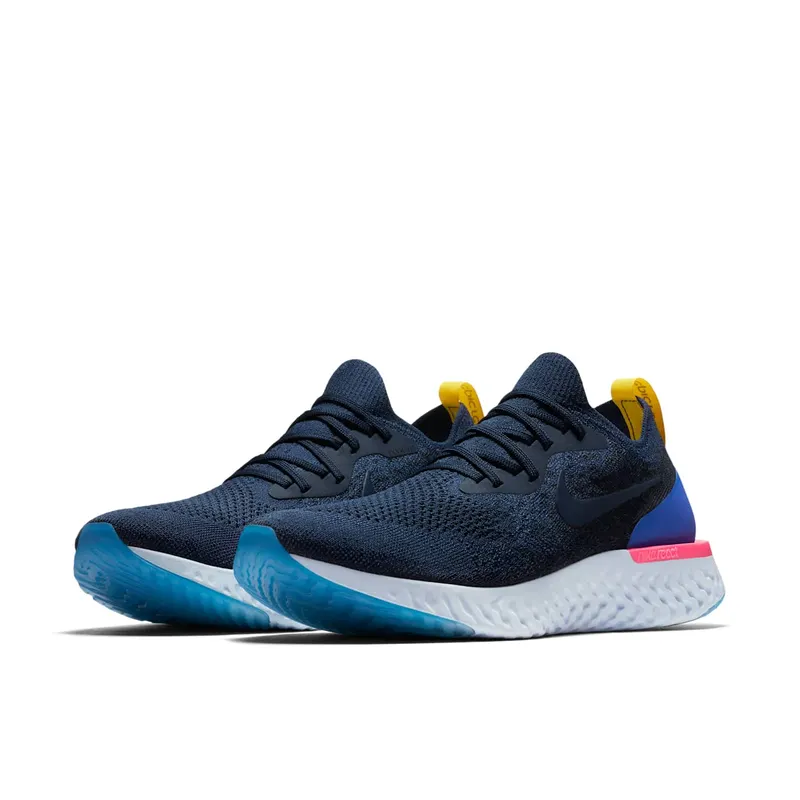 Nike Epic React Flyknit College Navy College Navy/College Navy-Racer Blue (AQ0067-400)