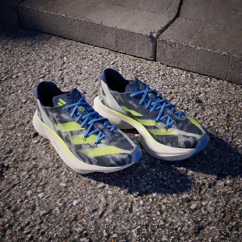 adidas Adizero Adios Pro 3 Crystal White Lucid Lemon Blue Burst (IG6426)