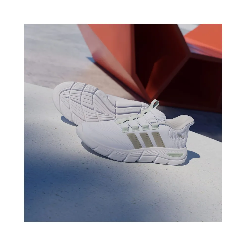 Adidas CLOUDFOAM FLEX RAPIDFIT Shoes Cloud White / Cyber Metallic / Linen Green (KJ4708)
