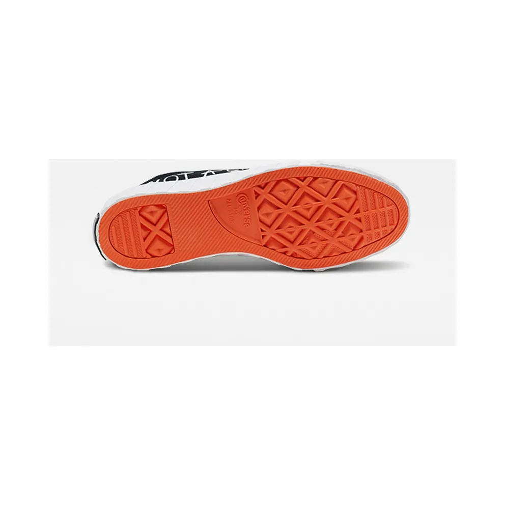 Converse Chuck Taylor All-Star 70s Hi Unt1tl3d “Not a Chuck” Black Black/White-Bold Mandarin (166502C)