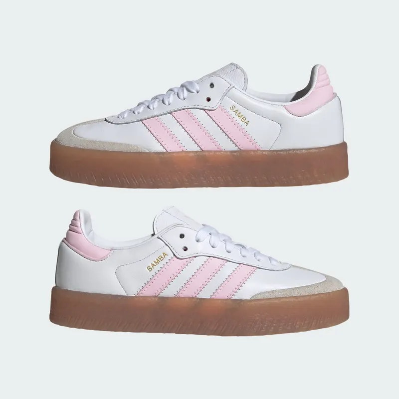 Adidas Samba Kids Cloud White / Clear Pink / Gold Metallic (JQ1237)