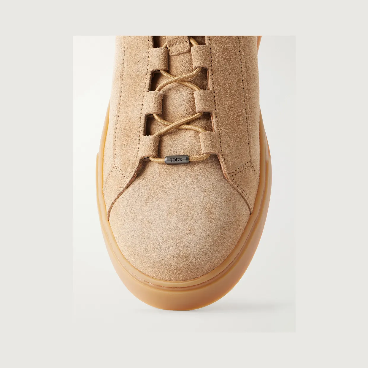 Tod’s Cassetta 04L Shearling-Lined Suede Sneakers Camel (XXM04L0JF41RE0) (5)