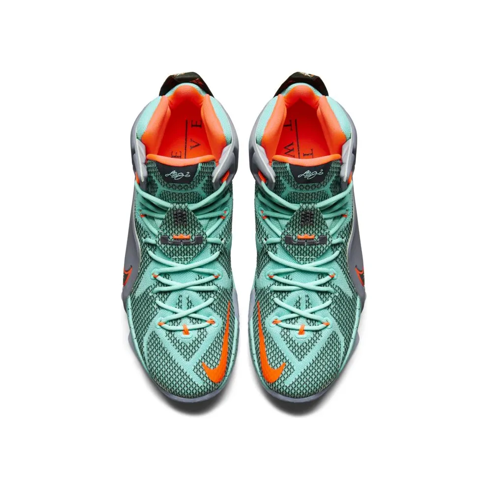 Nike LeBron 12 NSRL Hyper Turquoise/Black-Metallic Cool Grey-Hyper Crimson (684593-301)