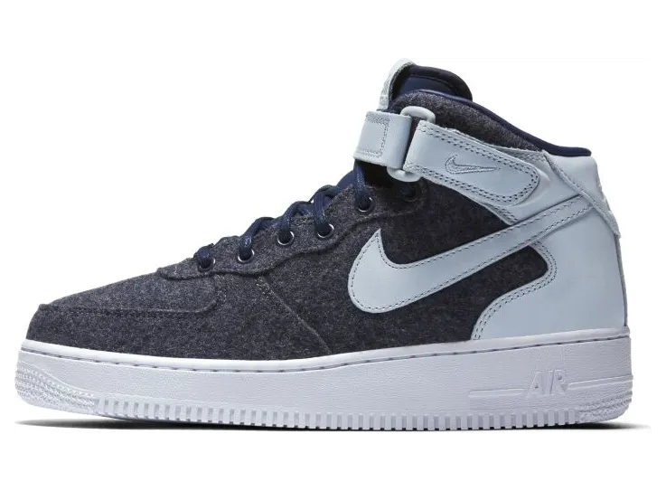Nike Air Force 1 07 Mid Leather Premium Midnight Navy (W)