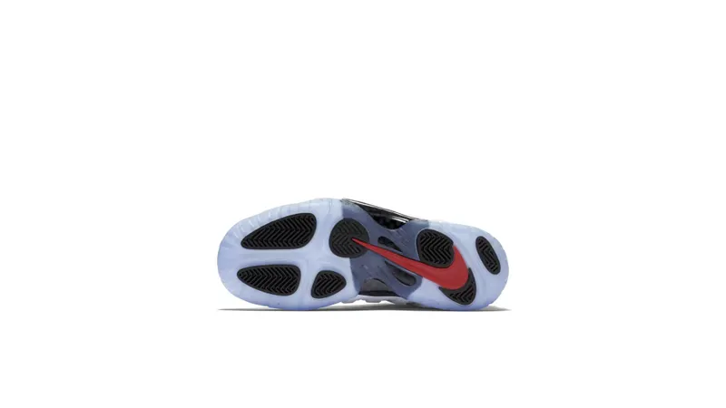 Nike Air Foamposite One Olympic (GS) Obsidian/University Red-Metallic Gold-White (644791-403)
