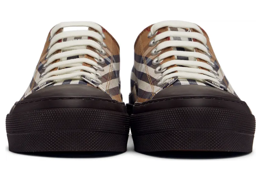 Burberry Brown Vintage Check Sneakers (8049608) (2)
