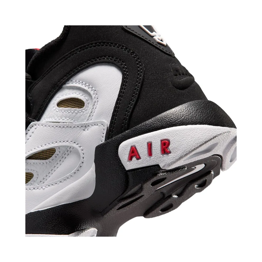 Nike Air Diamond Turf II GS “Black / Flame Red / Metallic / White” (IR4727-001)