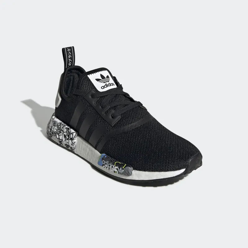adidas NMD R1 Black Graffiti Core Black/Cloud White/Core Black (EH0779)