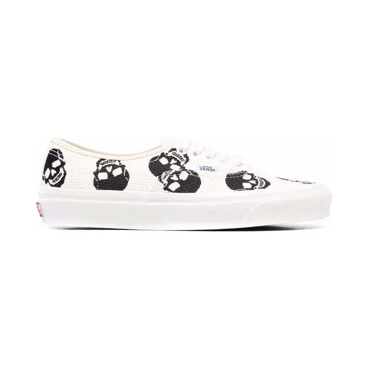 Vans Anaheim Factory Authentic 44 sneakers met doodskopprint – Beige (VN0A54F29GN1)