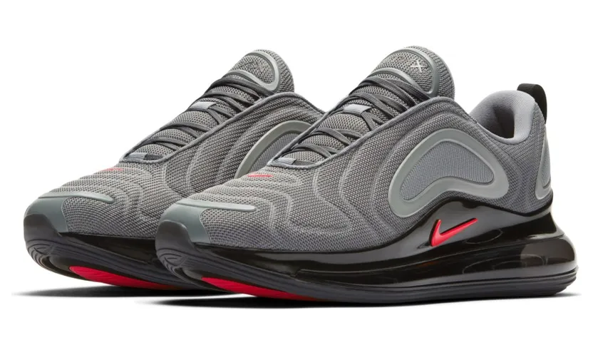 Nike Air Max 720 Cool Grey Bright Crimson Black