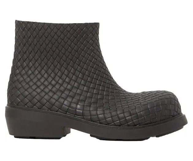 Bottega Veneta Leather Ankle Boot Black (763725 V3OE0 1000)