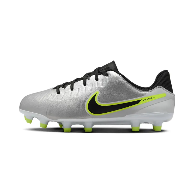 Nike Tiempo Legend 10 Academy FG/MG Metallic Silver Volt Black (DV4348-001)
