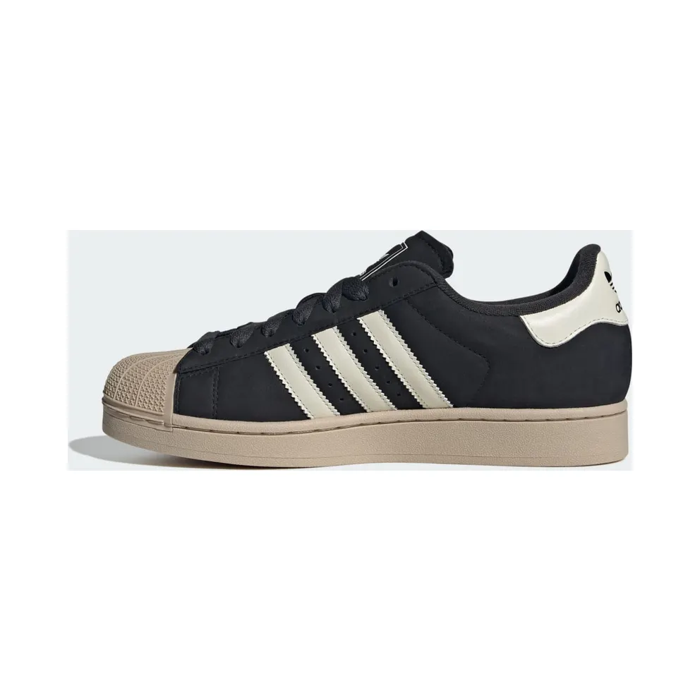 Adidas Superstar II Shoes Core Black / Off White / Stone Khaki (KH8959)