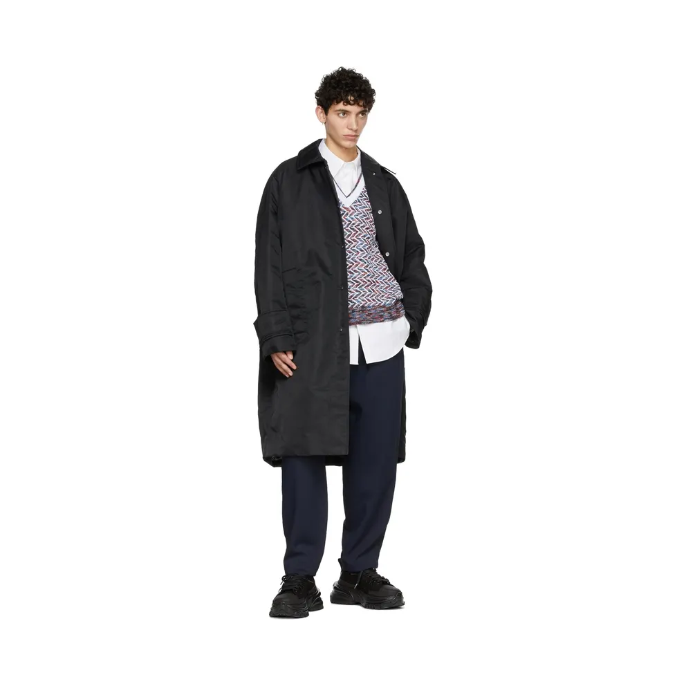 Wooyoungmi Black Double Lace Low-Top (W221SU02)