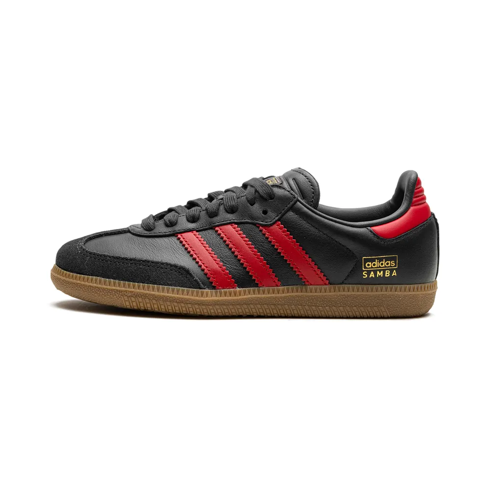 adidas Samba OG Schuh Carbon / Better Scarlet / Gum (IG6173)