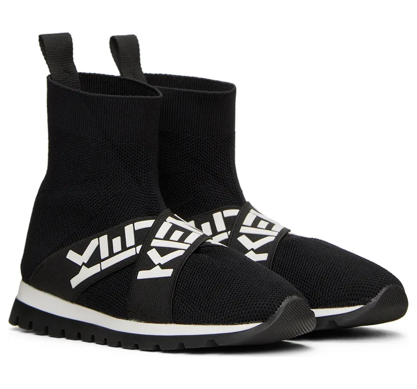 Kenzo Kids Black Sock Sneakers (K59034) (4)