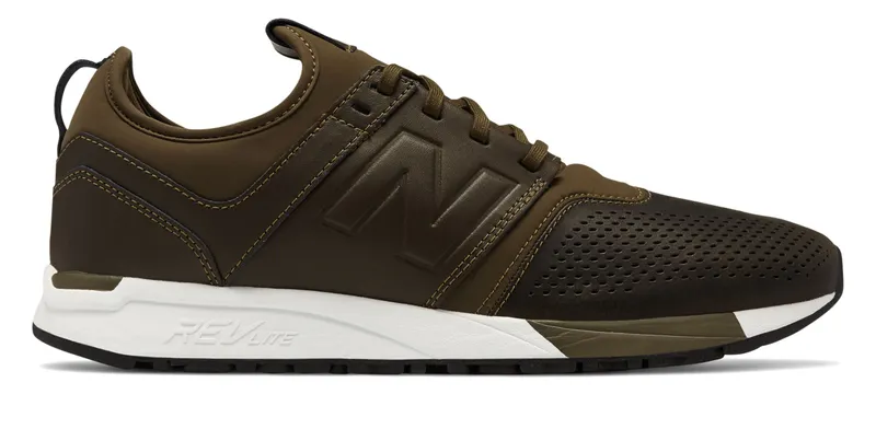 New Balance 247 Leather Olive Olive/White (MRL247NO)