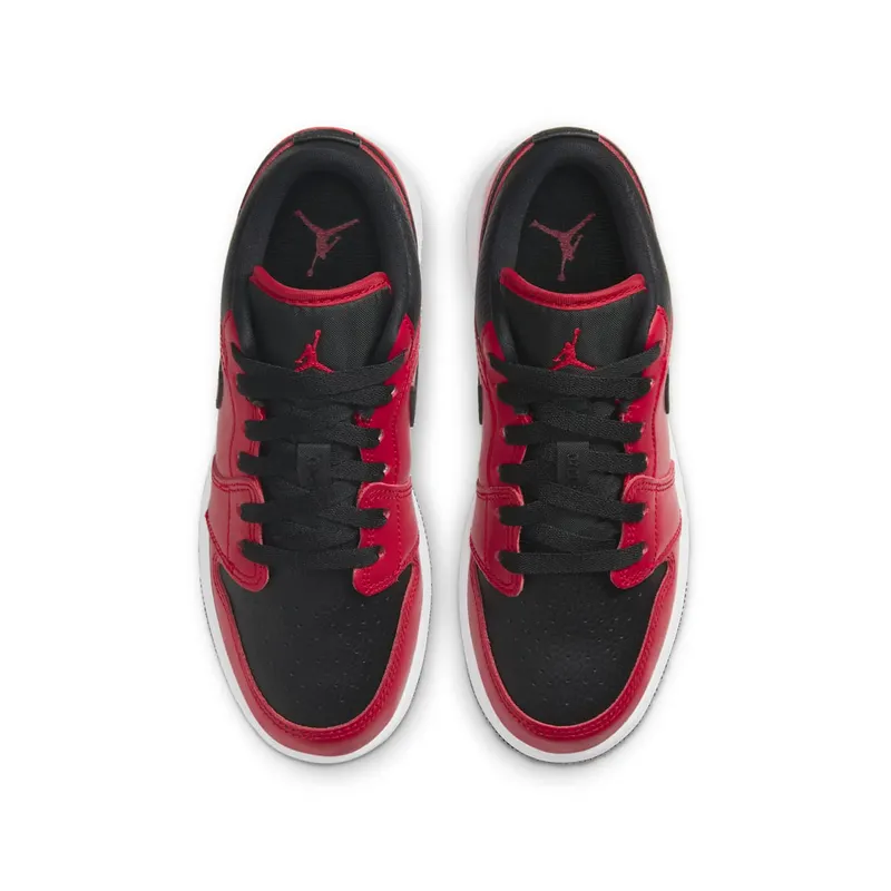 Jordan 1 Low Gym Red Black Pebbled (GS) Gym Red/Black/White (553560-605)