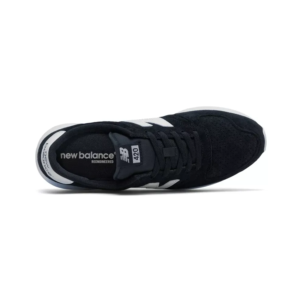 New Balance 420 Re-Engineered Suede Black Black/White (MRL420SN)