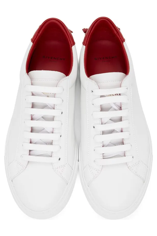 Givenchy White & Red Urban Knots Sneakers (BE0003E0DC) (5)