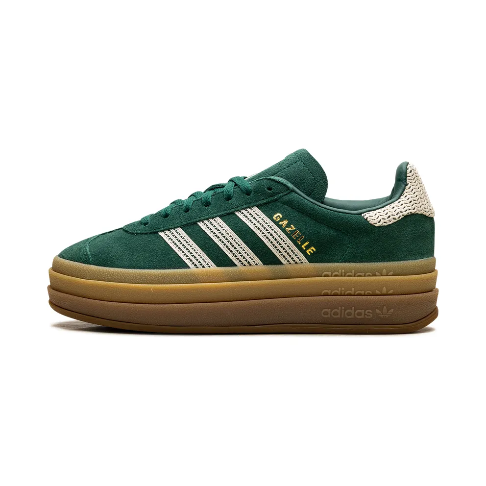 adidas Gazelle Bold W (collegiate green / wonder white / gold metallic) – JS3358