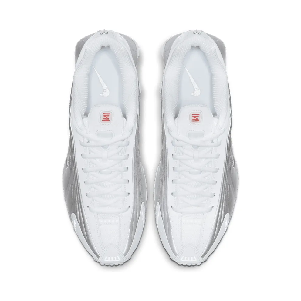 Nike Shox R4 White Metallic Silver White/Metallic Silver-Bright Crimson-Metallic Silver (104265-131)