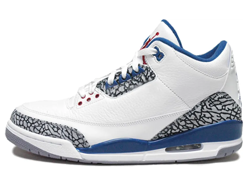Air Jordan 3 Retro ‘True Blue’ 2001 White/True Blue (136064-141)