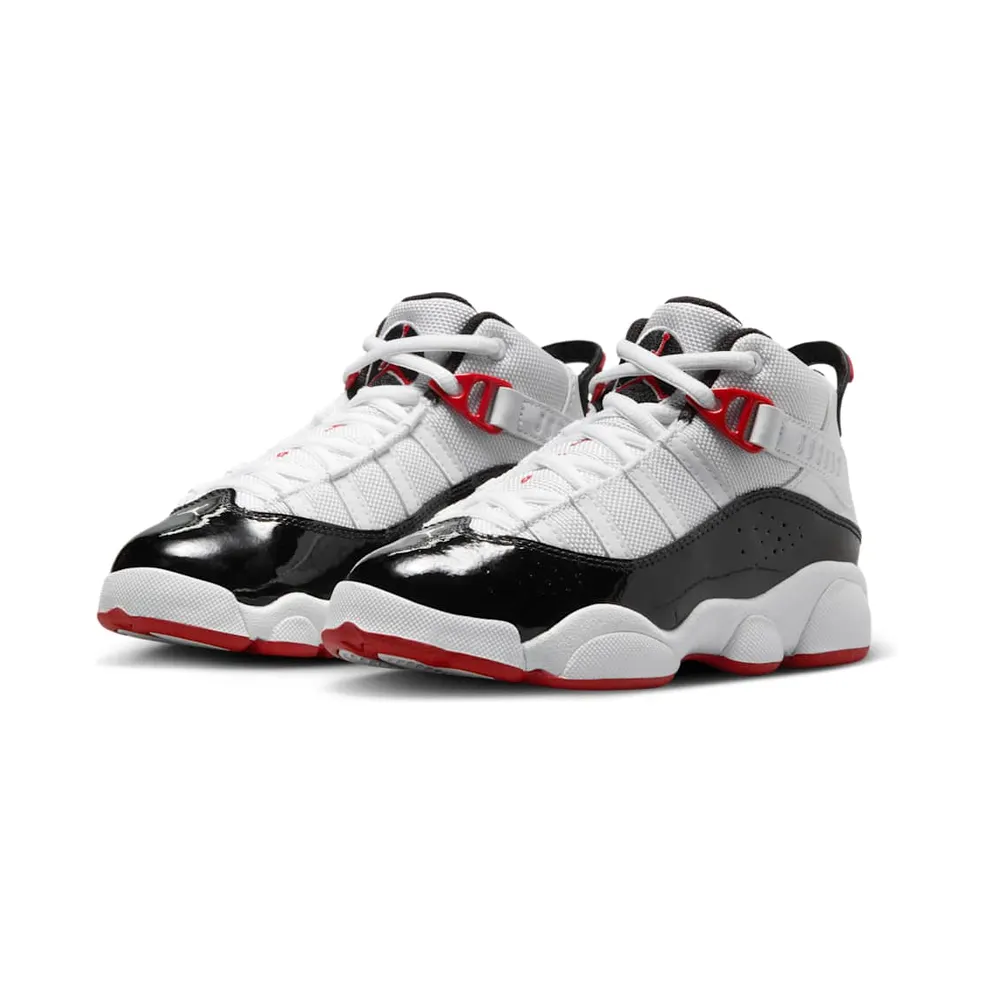 Jordan 6 Rings White Varsity Red Black (323432-164)