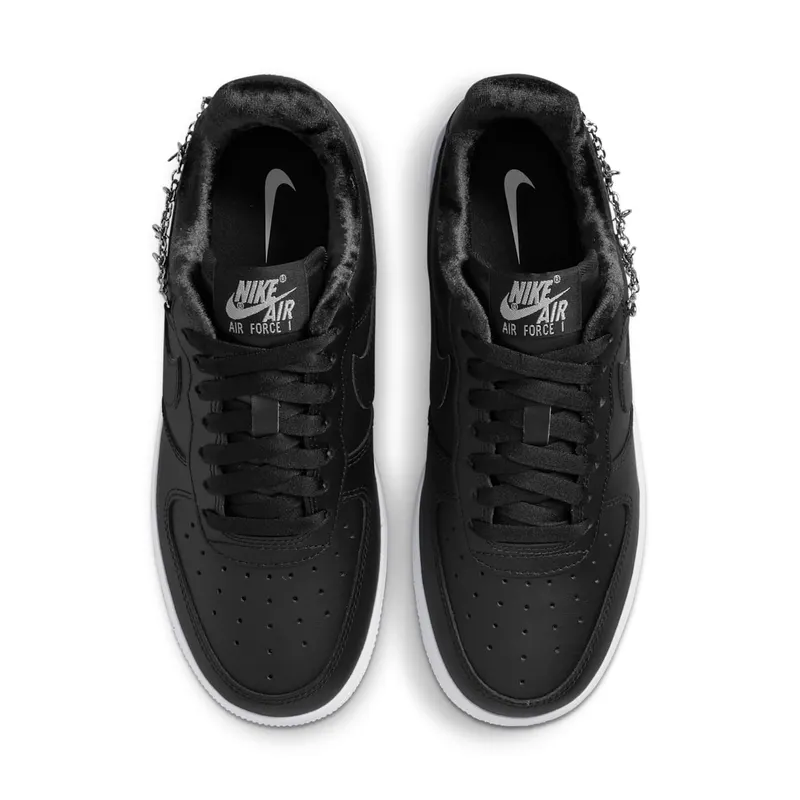 Nike Air Force 1 Low LX Black Pendant (W) – “Black / White / Metallic Silver” (DD1525-001)