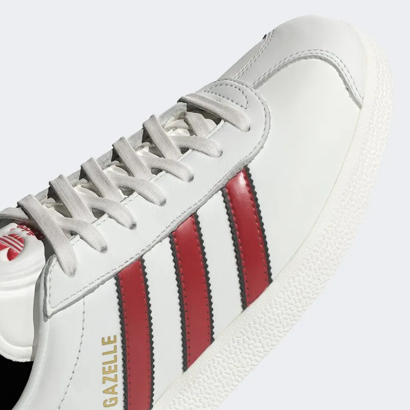 adidas Gazelle White Scarlet Black (IG6211)