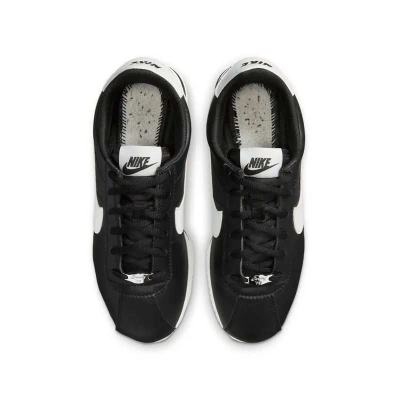 Nike Cortez Basic Leather Black White (GS) Black/White (904764-001)