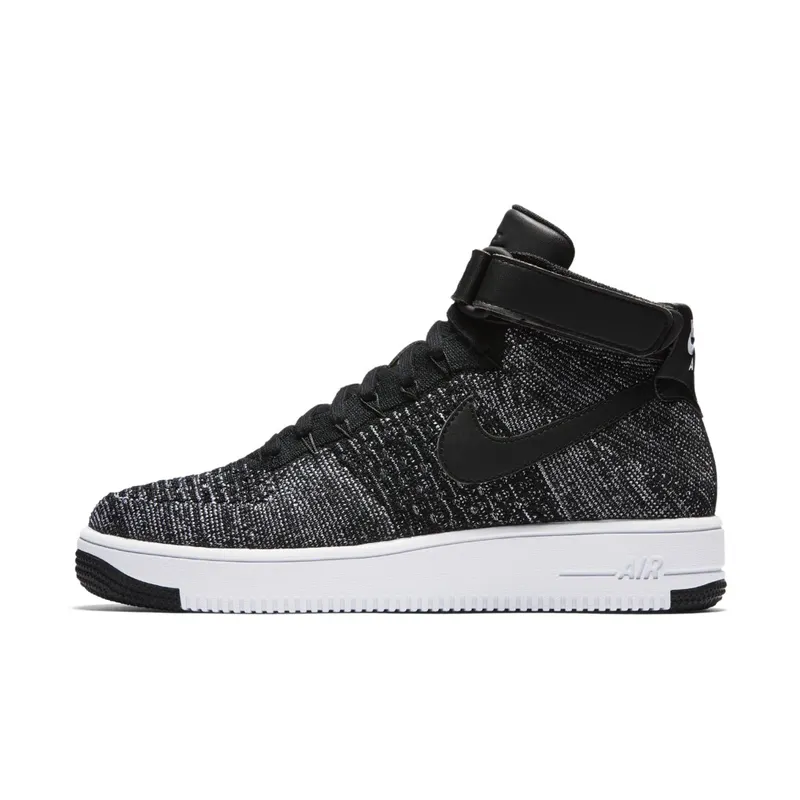 Nike Air Force 1 Ultra Flyknit Mid Oreo Black/Black-White (817420-004)