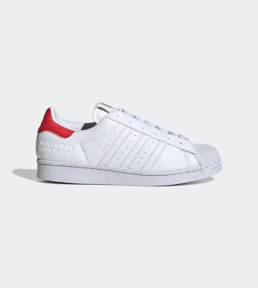 adidas Superstar Cloud White / Cloud White / Red (H67922)