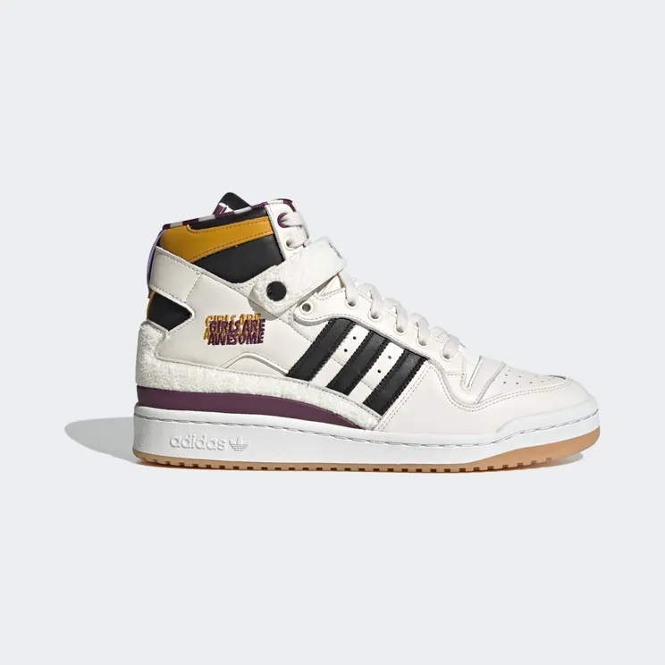 adidas Forum 84 Hi Girls Are Awesome Chalk White / Core Black / Purple Beauty (GY2632)