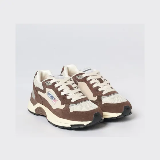 Autry Hyperway Mesh and Suede Sneakers Brown (HYLWSA03)